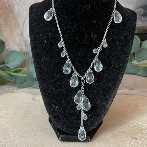 Crystal teardrop necklace